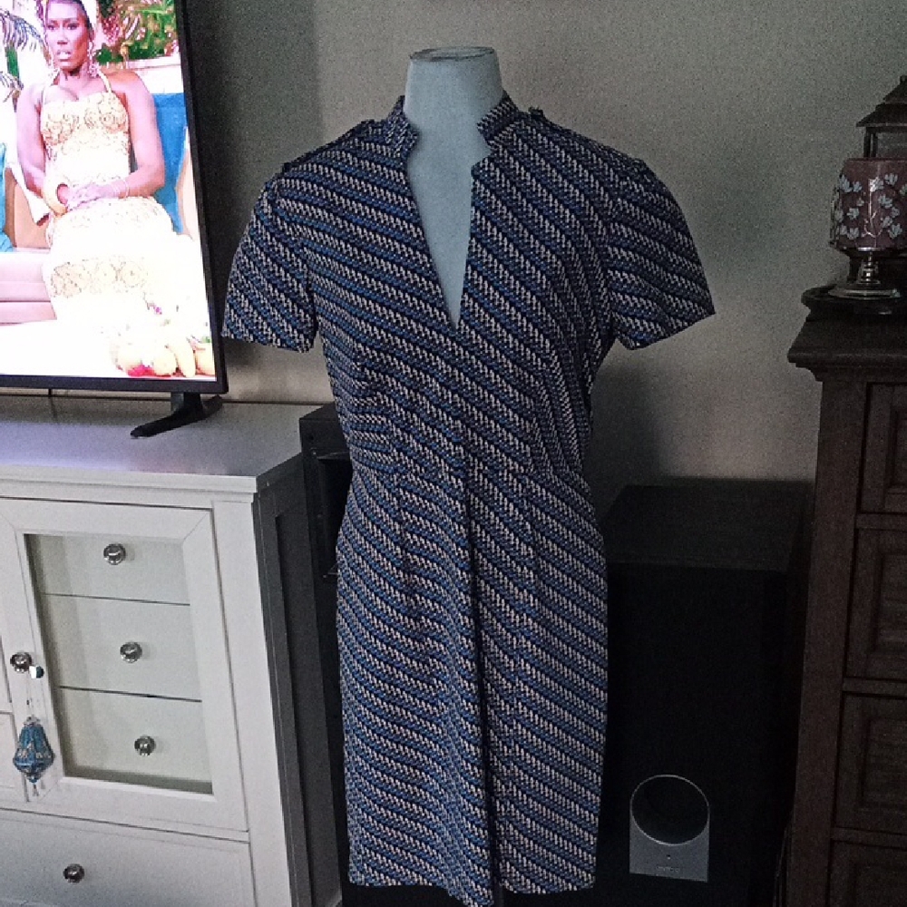 Issa Vintage For C & A English Guards Patterned Dress Size 42/ Medium